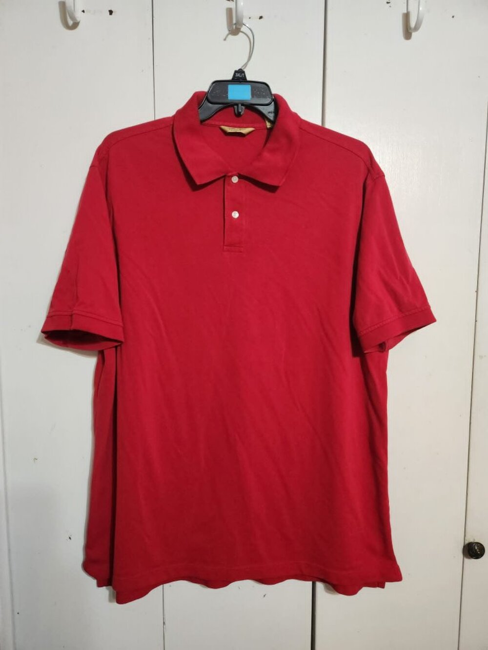 Mens Roundtree & York Gold Label Red Short Sleeve Picque Polo Top Size 2XT
